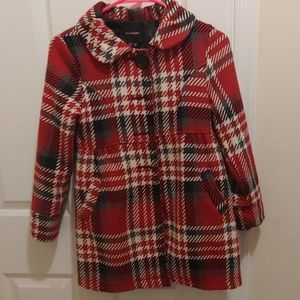 Girls Plaid Coat